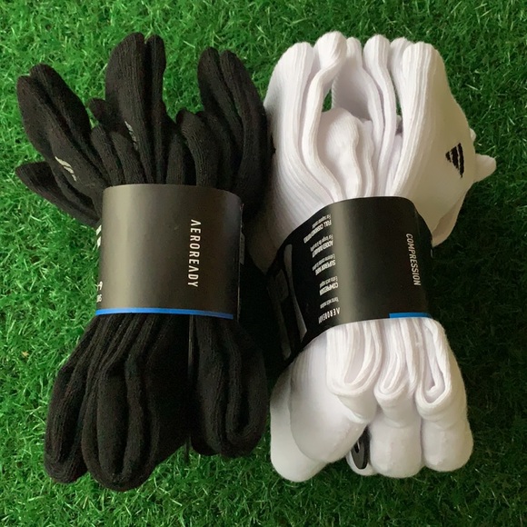 2 packs - 6 pairs sets Adidas  Cushioned Crew - Picture 7 of 10